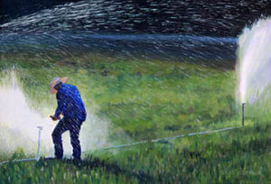 Alfalfa Oil on Board ©Kat O'Connor, 2013