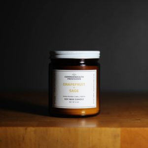 Soy Candle - Grapefruit + Sage