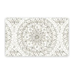 Taupe Boho Medallion Pet Placemat