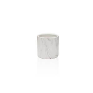 Galore Home - Indoor Ceramic Marble Pot, White