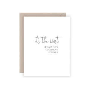 Carina Paper Co. - It's the Worst Cat Card