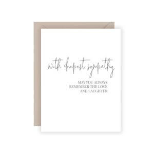 Carina Paper Co. - Deepest Sympathy Card