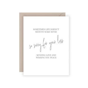 Carina Paper Co. - So Sorry Sympathy Card
