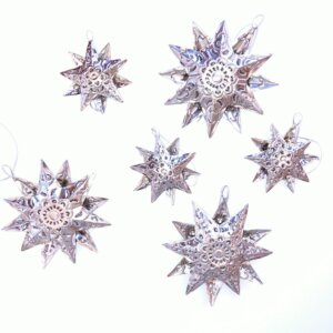 Tin Stars - multi-point ornament