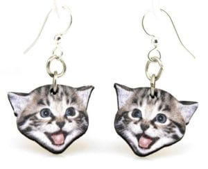 Playful Kitten Earrings