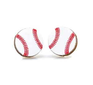 Baseball Stud Earrings