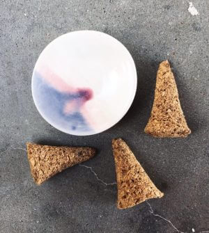 Ceramic Incense Dish in Sunset
