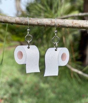 Toilet Paper Roll Earrings