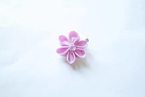 Lilac floral hair clip