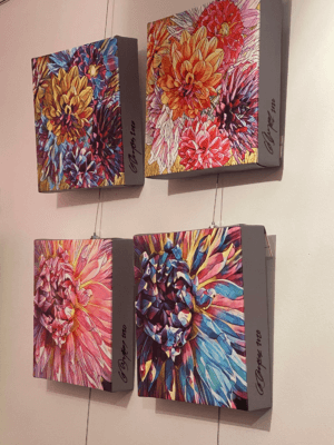 Flower Canvas Prints - Greg Conyers (Set of 4)