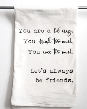 Aspen Lane - Let's Be Friends | Gift Towel