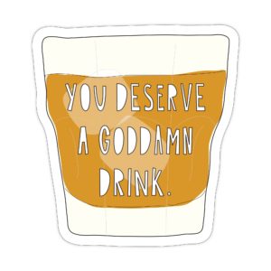 Near Modern Disaster - Goddamn Drink - 3" vinyl sticker