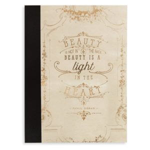 Clothbound Notebook - Magic of BeginningBeauty/kahil gibran