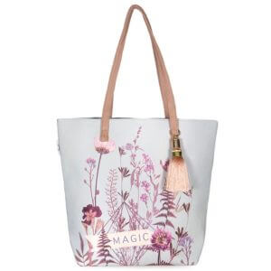 PAPAYA - Bucket Tote - Flower Bed