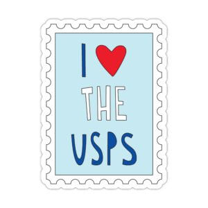 Near Modern Disaster - I Love the USPS - 3" vinyl sticker