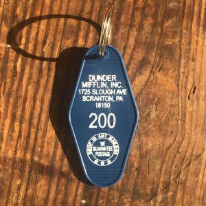 The 3 Sisters Design Co. - Motel Key Fob - Dunder Mifflin