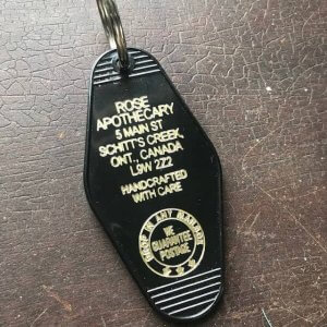 The 3 Sisters Design Co. - Motel Key Fob - Rose Apothecary