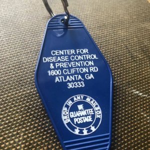 The 3 Sisters Design Co. - Motel Key Fob - Center for Disease Control