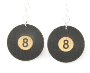 Green Tree Jewelry - 8 Ball Earrings