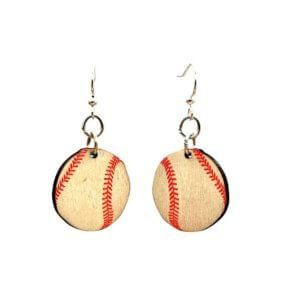Green Tree Jewelry - Baseball Earrings