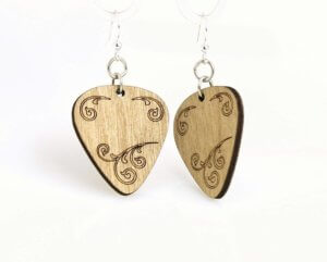 Green Tree Jewelry - Guitar Pick Earrings