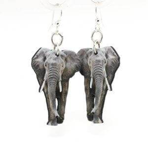 Green Tree Jewelry - African Elephant Earrings