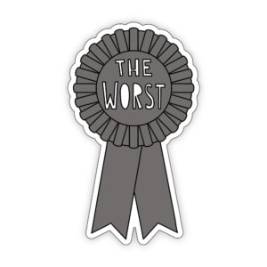 Near Modern Disaster - The Worst Ribbon - 3" vinyl sticker