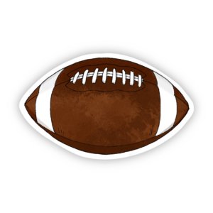 Big Moods - Football Fall Sticker