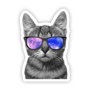 Big Moods - Cat Sunglasses Sticker