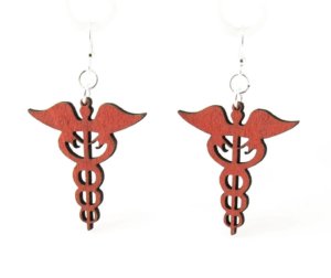 Green Tree Jewelry - Medical Symbol Earrings