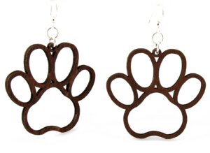 Green Tree Jewelry - Dog Paw Earrings