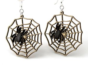 Green Tree Jewelry - Spider Web Earrings