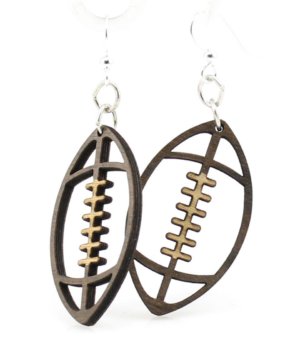 Green Tree Jewelry - Footballs Earrings