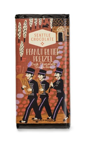 Seattle Chocolate - Peanut Butter Pretzel Truffle Bar