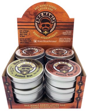 Honey House Naturals - Bee Manly Hands Lotion Bar