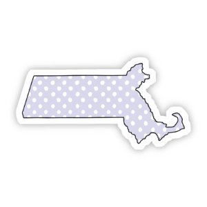 Big Moods - Massachusetts Polka Dot Sticker