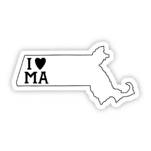 Big Moods - I Love Massachusetts Sticker