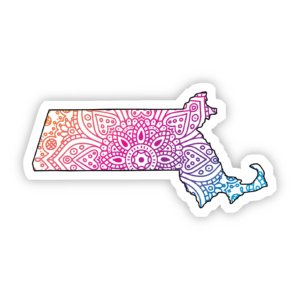 Big Moods - Massachusetts Mandala Pattern Sticker
