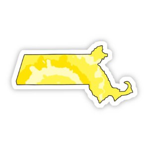 Big Moods - Massachusetts Yellow Sticker