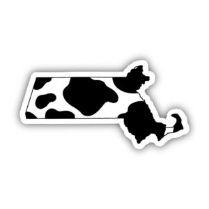 Big Moods - Massachusetts Cow Pattern Sticker