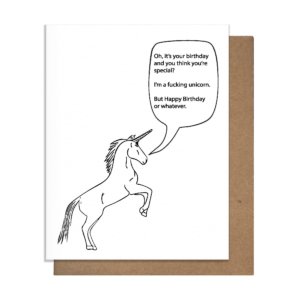 Pretty Alright Goods - Unicorn Birthday Card