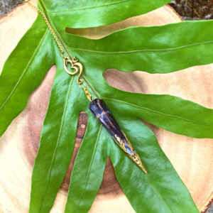 Moon Child - *Psychic Awareness & Synchronicity* Gold Sodalite Pendulum | Divination Tool