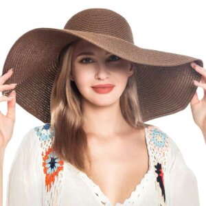 Madeline Love - Solid Floppy Straw Sun Hat