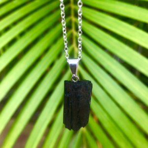 Moon Child - Black Tourmaline Rough Gemstone Necklace ~ "Protection"
