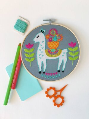 Rikrack - Llama Embroidery Kit