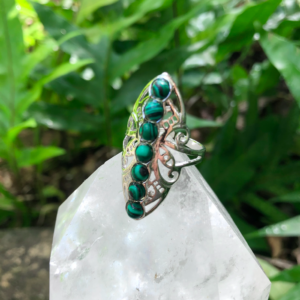 Moon Child - Malachite Bohemian Style Gemstone Ring