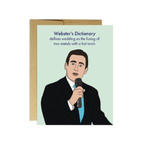 Party Mountain Paper co. - Michael Scott | Wedding Card