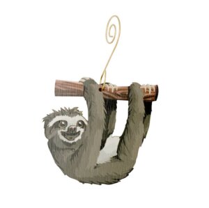 Green Tree Jewelry - Birch Wood Sloth Ornament