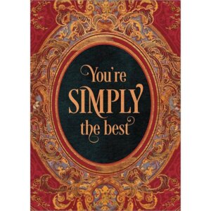 Amber Lotus Publishing - You're Simply the Best Greeting Card (6 Pack)
