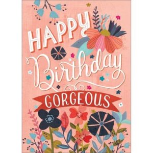 Amber Lotus Publishing - Happy Birthday Gorgeous Greeting Card (6 Pack)